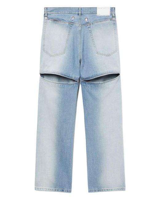 Random Identities Blue Back Slash Jeans for men