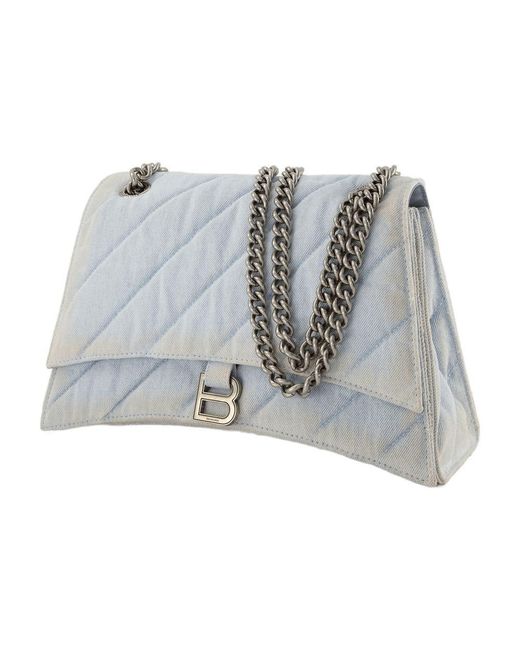 Balenciaga Gray Hobo Crush M Bag