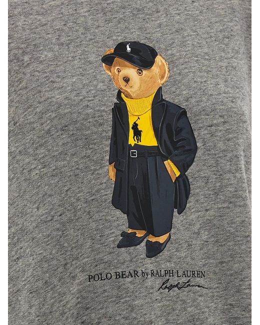 Polo Ralph Lauren 'Polo Bear' Sweatshirt in Grey | Lyst UK