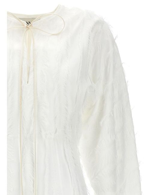 Lanvin White Plumetis Dress