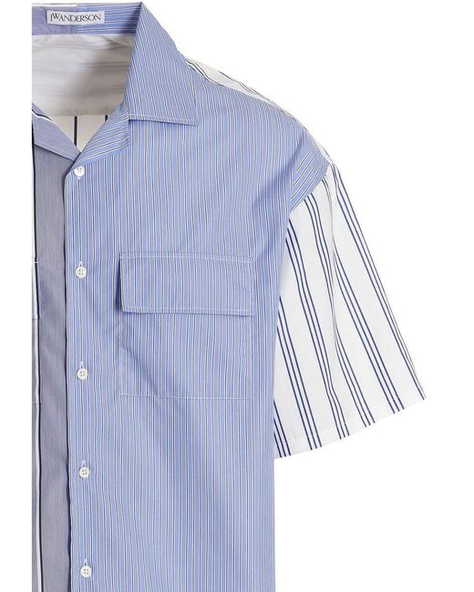 J.W. Anderson Blue Striped Shirt for men
