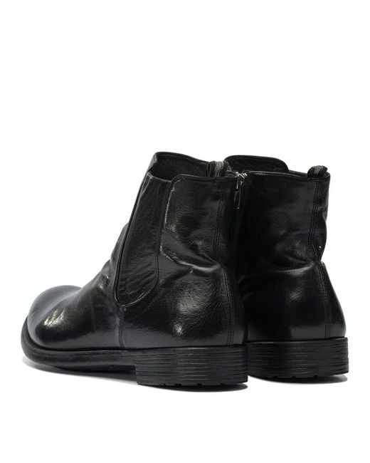 Officine Creative Black "hive 036" Ankle Boots for men