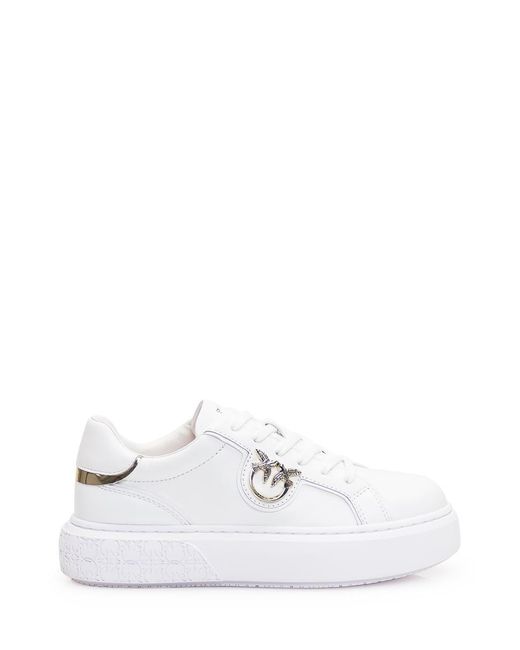Pinko White Sneaker With Platform