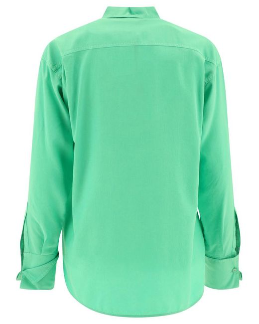 Max Mara Green Silk Shirt