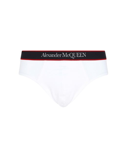 Alexander McQueen Cotton Selvedge Slip Underwear in White for Men Lyst