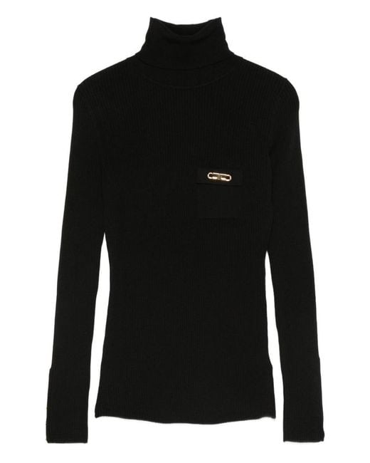 Elisabetta Franchi Black Sweaters