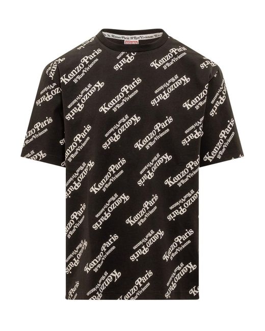 KENZO Black Oversized T-shirt ' By Verdy' for men