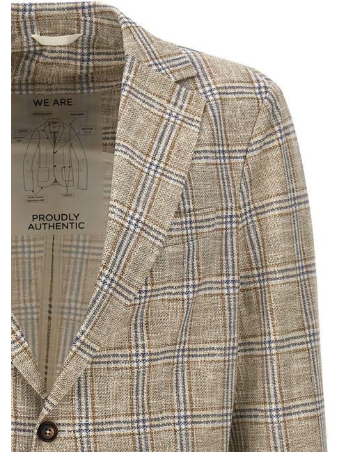 Circolo 1901 Natural Check Blazer Jacket for men