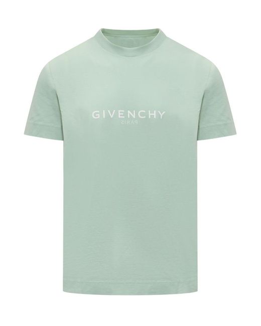 Givenchy Green T-Shirt With Logo for men