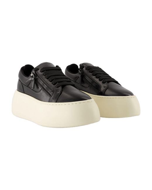 スニーカー Gz94 Maxi Sneakers - Giuseppe Zanotti - Leather - Black GZ94 MAXI