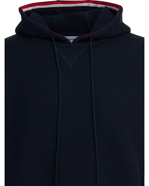 Thom Browne Blue Sweatshirt "Rwb Tape" for men