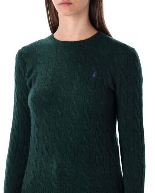 Polo Ralph Lauren Green Cable Knit Sweater