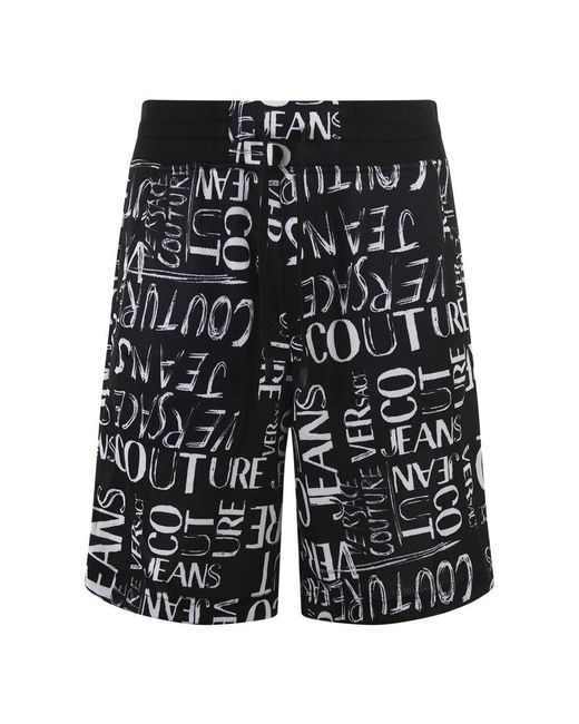 Versace Black Couture Shorts for men