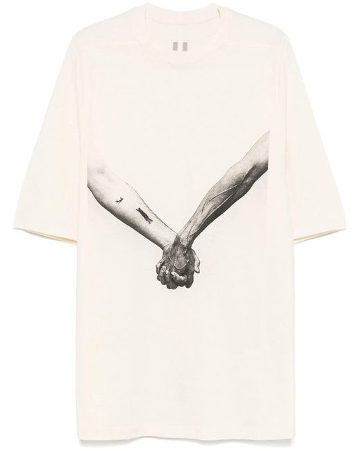 Rick Owens Natural Jumbo T-Shirt for men