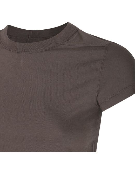 Rick Owens Gray Cotton T-Shirt