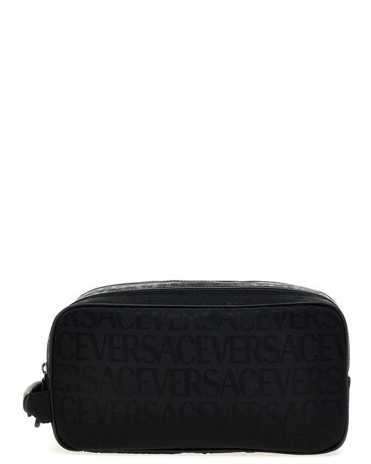 Versace Black Wash Bag for men