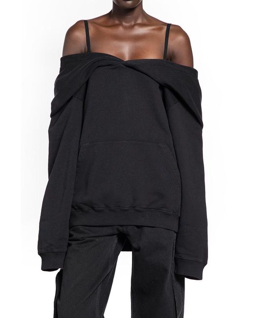MM6 by Maison Margiela Women's Black Sweatshirts