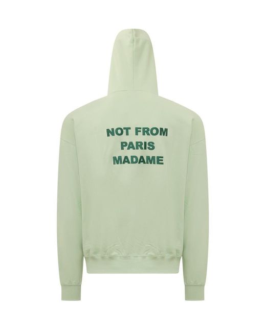 Drole de Monsieur Drole De Monsieur Hoodie in Green for Men | Lyst