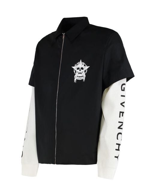Givenchy Black Cotton Overshirt for men