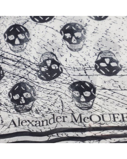 Alexander McQueen White Scarfs for men