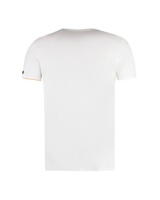 Rrd White Cotton Blend T-Shirt for men