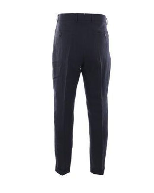 Caruso Blue Trousers for men