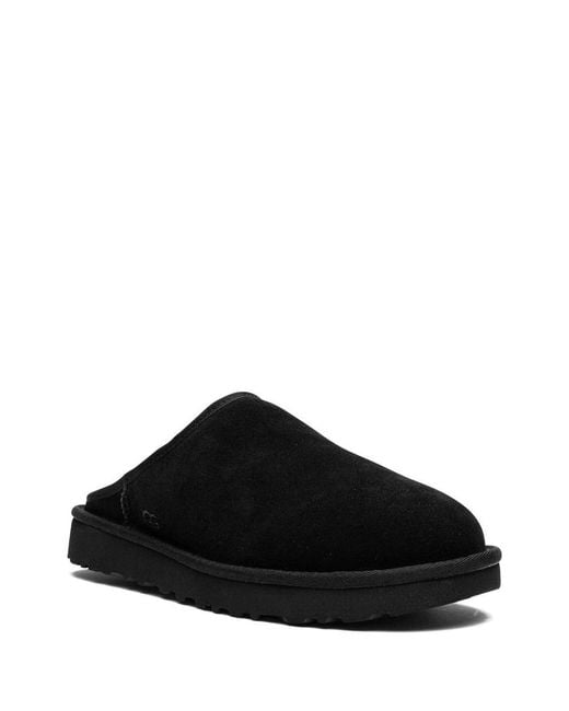 Ugg Black Classic Slip-On Sheepskin Slippers for men