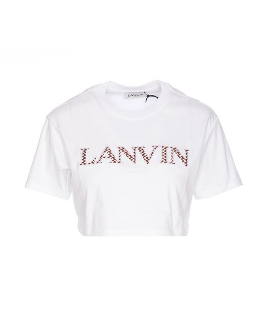 Lanvin White T-Shirts And Polos