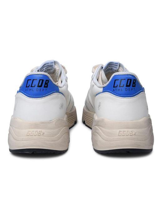Golden Goose Deluxe Brand Blue 'Running Sole' Leather Sneakers for men