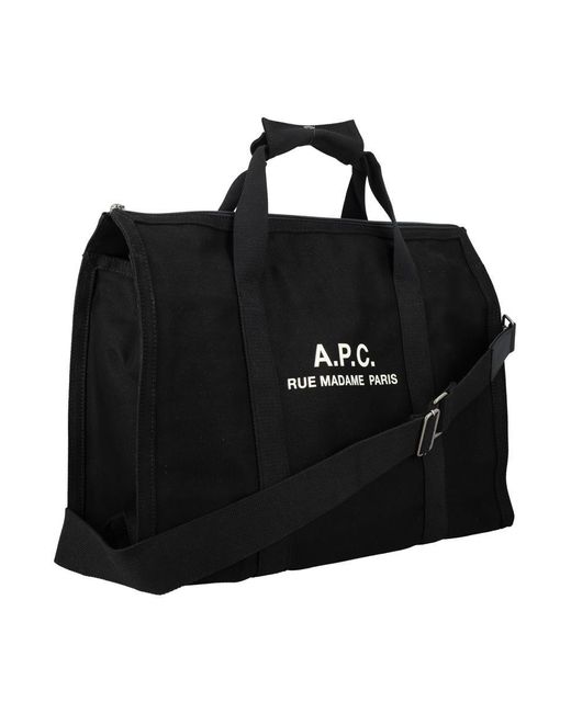 A.P.C. Black Gym Bag for men