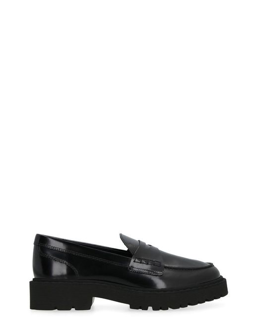 Hogan Black H543 Patent Leather Loafer
