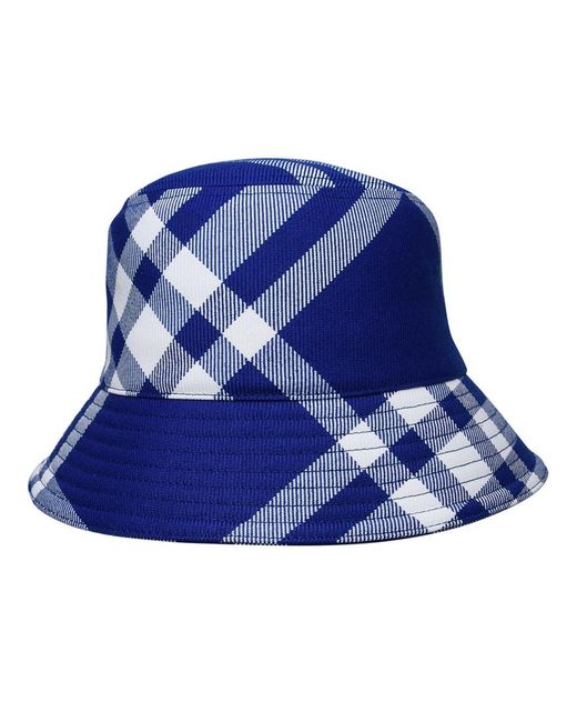 Burberry Blue Two-tone Wool Blend Hat