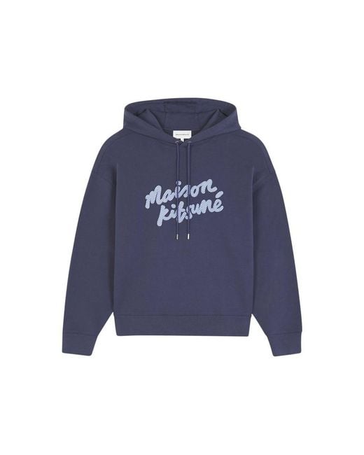 Maison Kitsuné Blue Hoodies Sweatshirt for men