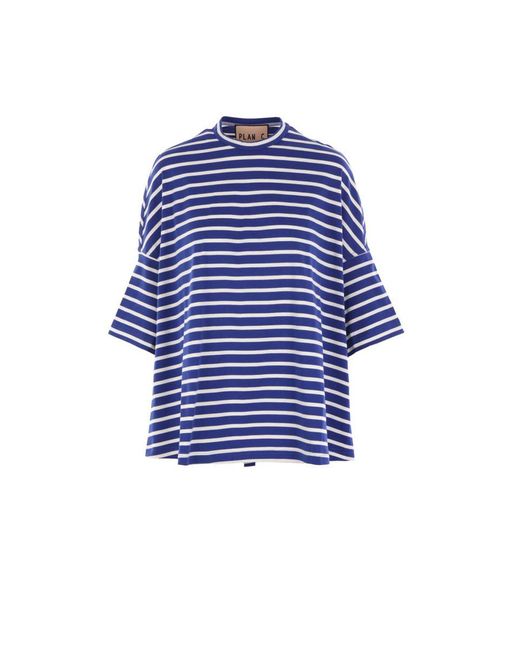 Plan C Blue T-Shirts And Polos