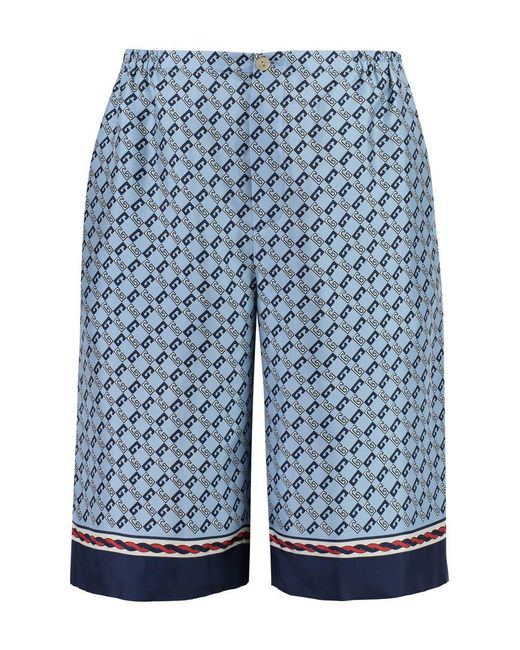 Gucci Blue gg Shorts for men