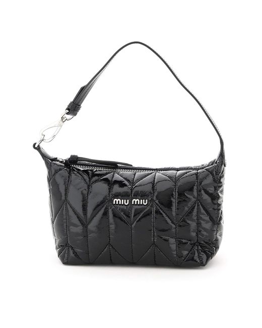 Miu Miu Black Spirit Ciré Mini Bag