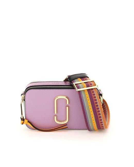 Marc Jacobs Leather The Colorblock Snapshot Camera Bag Lyst Canada