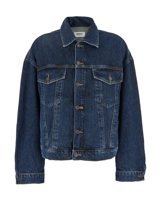 Agolde Blue 'Dalton' Denim Jacket