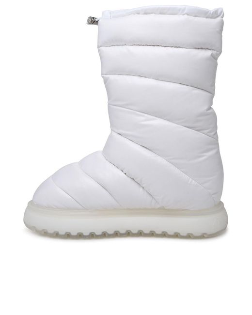 Moncler White 'gaia Pocket' Mid Boots