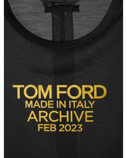 Tom Ford Black Logo Archives T-shirt