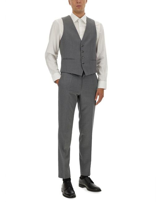 Boss Gray Slim Fit Pants for men