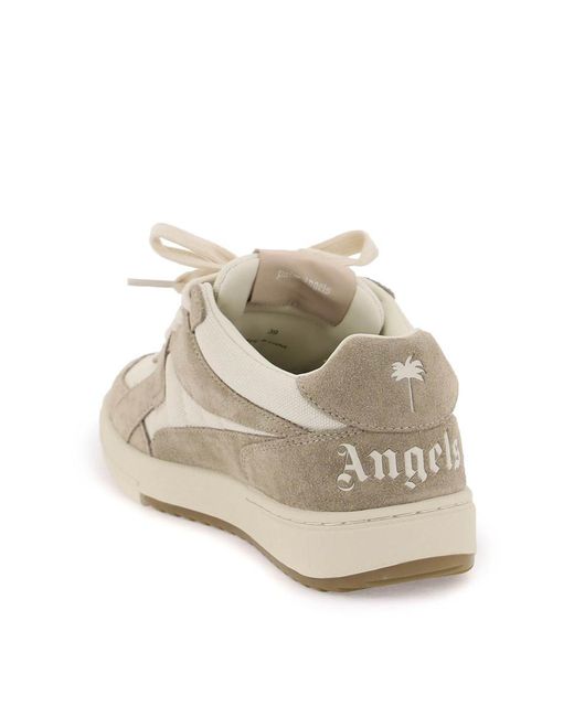 Palm Angels Multicolor University Low Top Auth Suede Sneakers for men