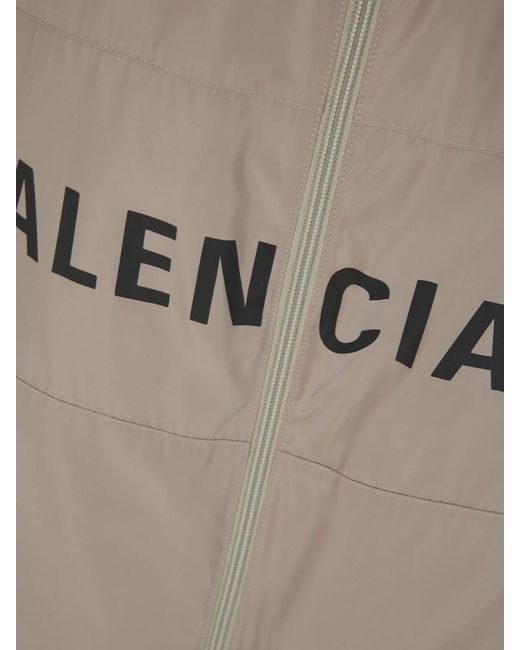 Balenciaga Gray Logo Technical Jacket for men