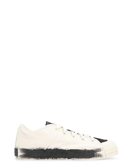 Y-3 White Nizza Lo Low-Top Sneakers for men