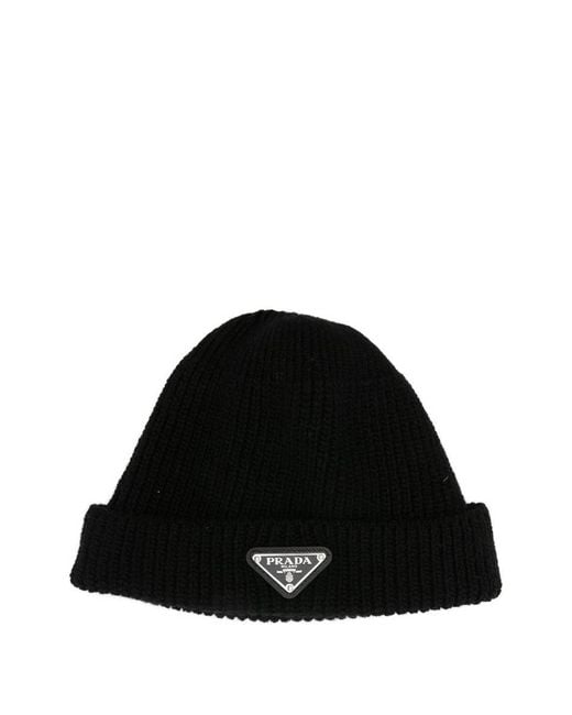 Prada Black Hats Accessories for men