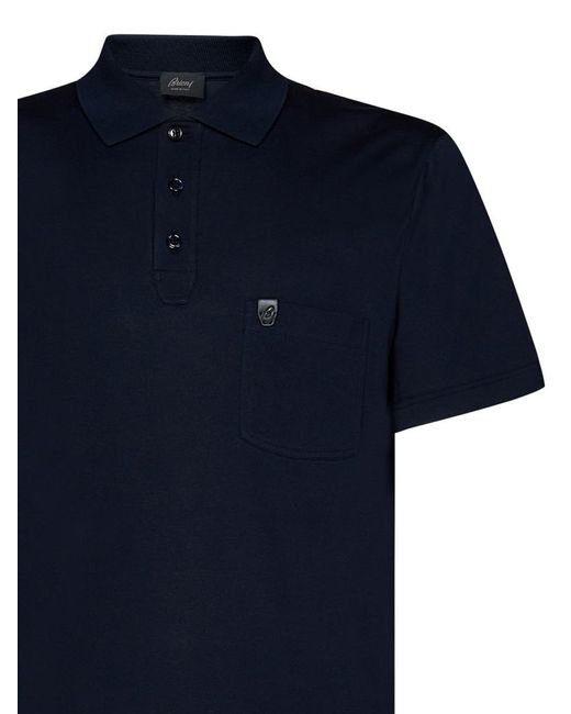 Brioni Blue Polo Shirt for men