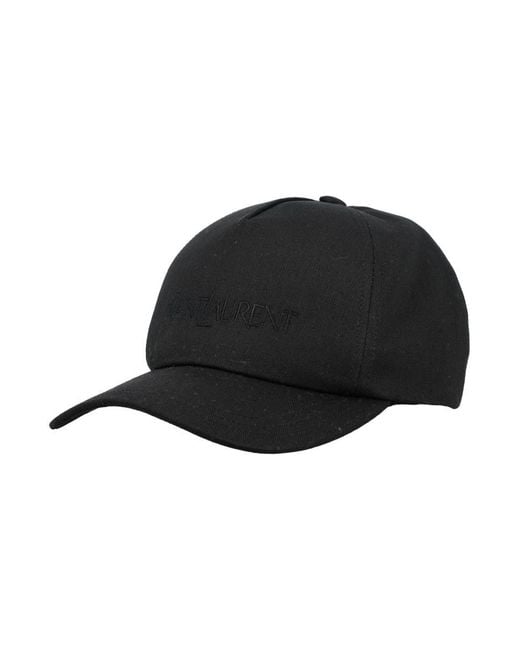 Saint Laurent Black Cap for men
