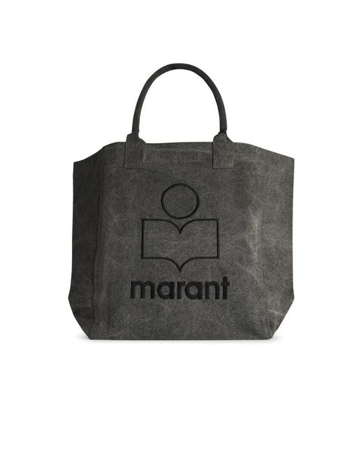 Isabel Marant Black Logo Yenky Tote Bag