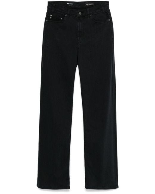 AG Jeans Baggy Wide Denim Jeans in Black Lyst UK