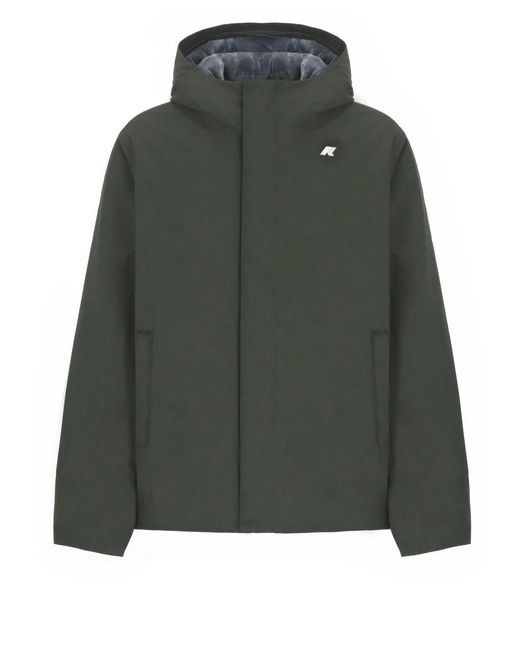 K-Way Green Coats for men